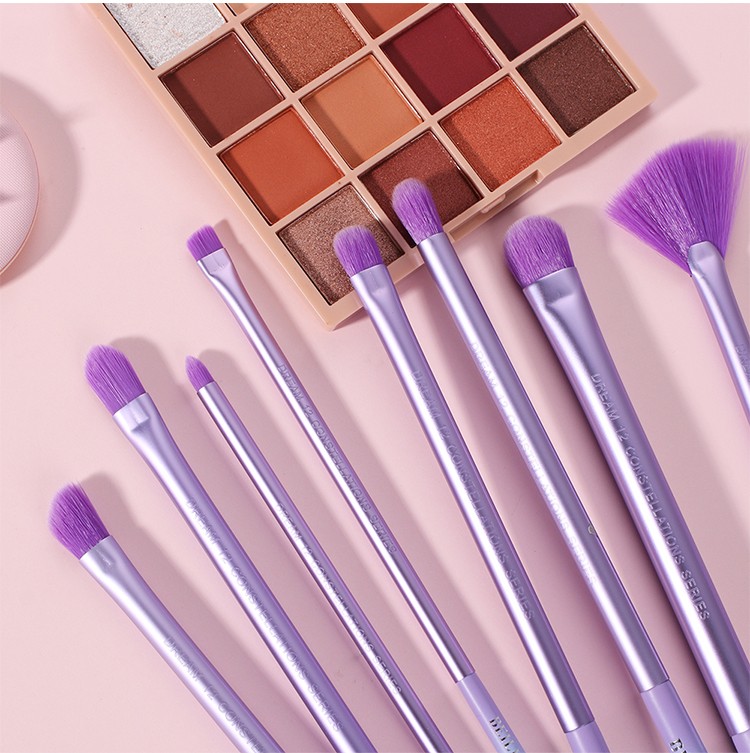 private label brushes makeup brush set purple