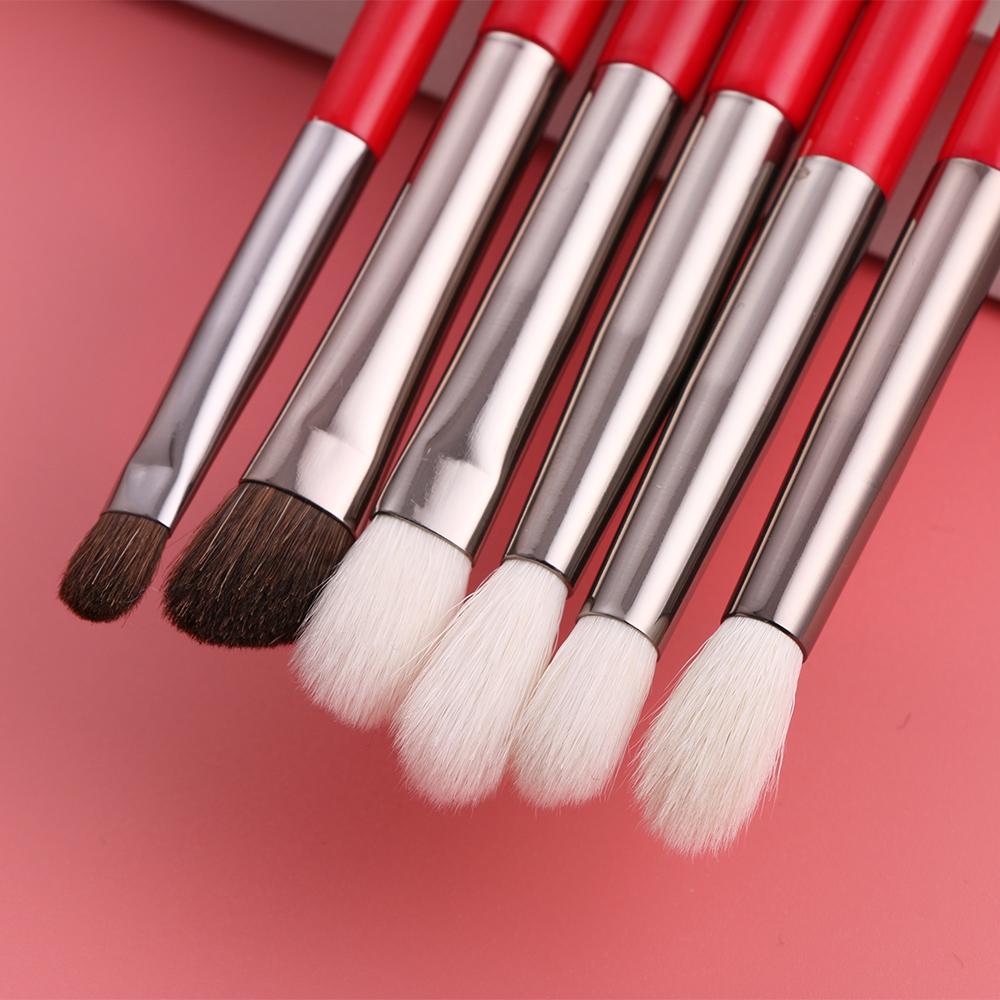 24pcs red makeup brushes